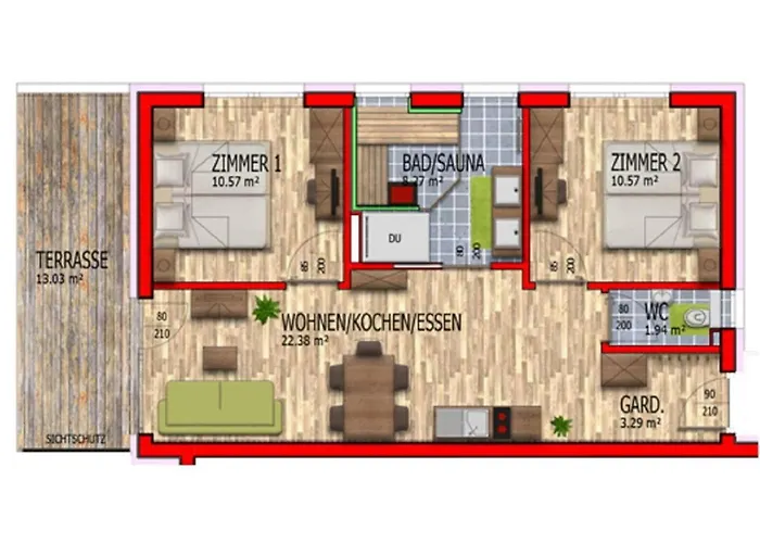 דירה Apartmenthaus Strasswirt De Luxe *